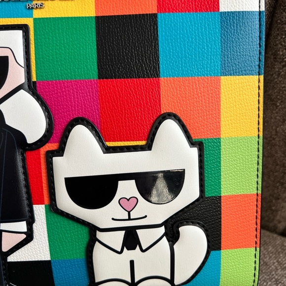 NWT Karl Lagerfeld Multicolor Tote Bag - Picture 3 of 7